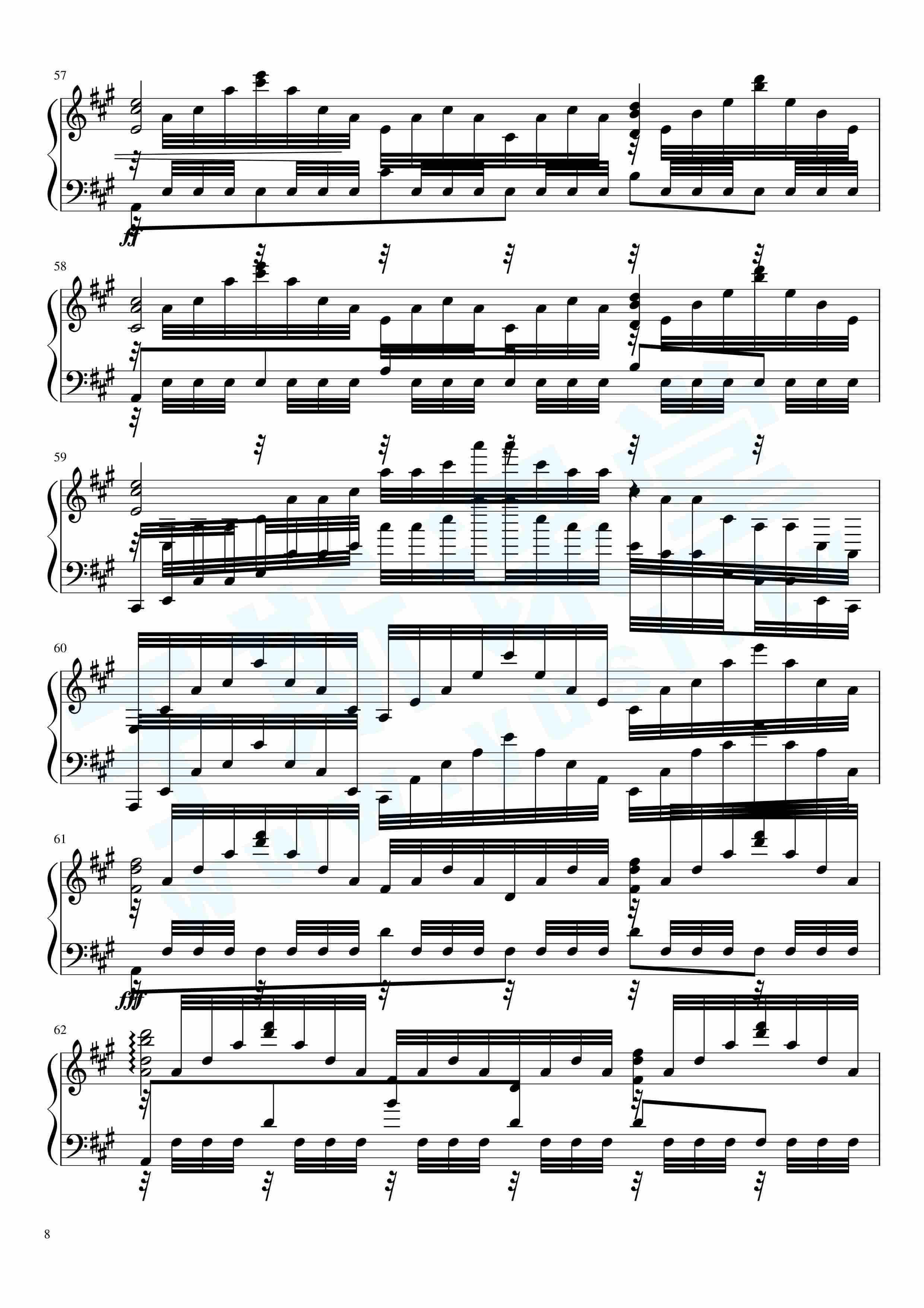 阿尔罕布拉宫的回忆钢琴曲谱，于斯课堂精心出品。于斯曲谱大全，钢琴谱，简谱，五线谱尽在其中。