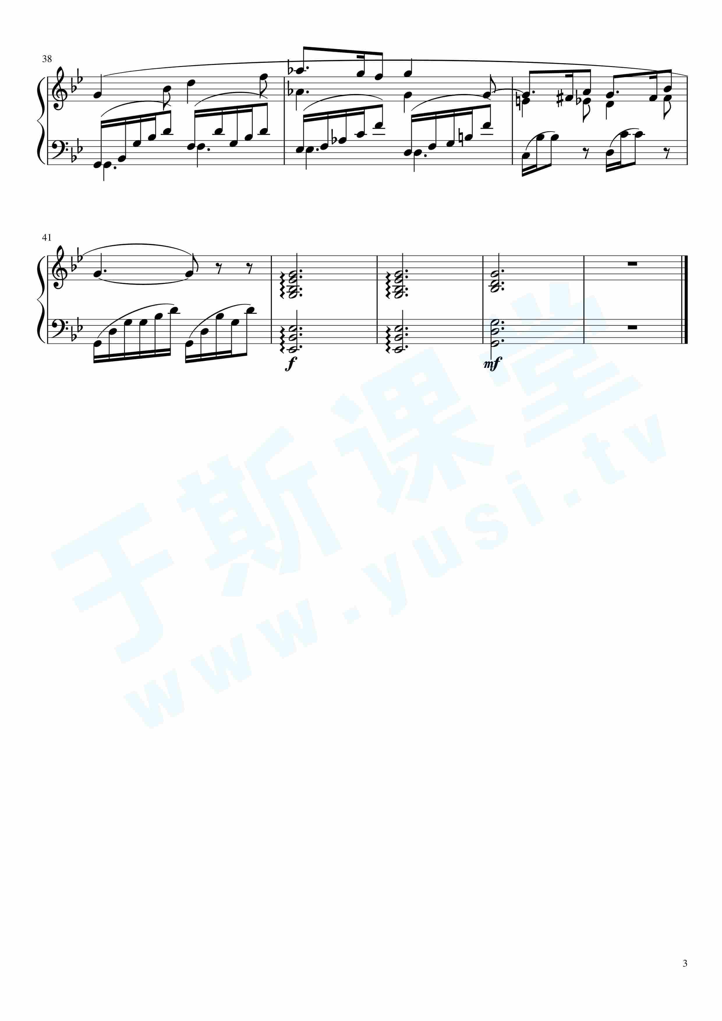 第四级 1.西西里舞曲（中央音乐学院 钢琴（业余）考级教程 4-6级）_器乐乐谱_中国曲谱网