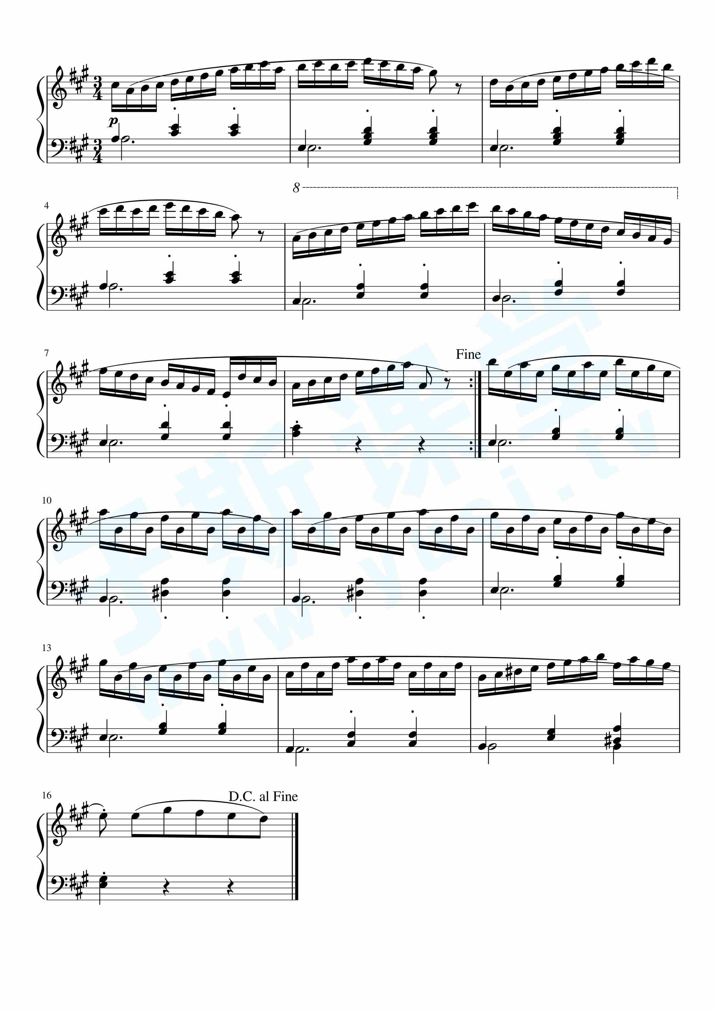 车尔尼op599no066钢琴曲谱,于斯课堂精心出品